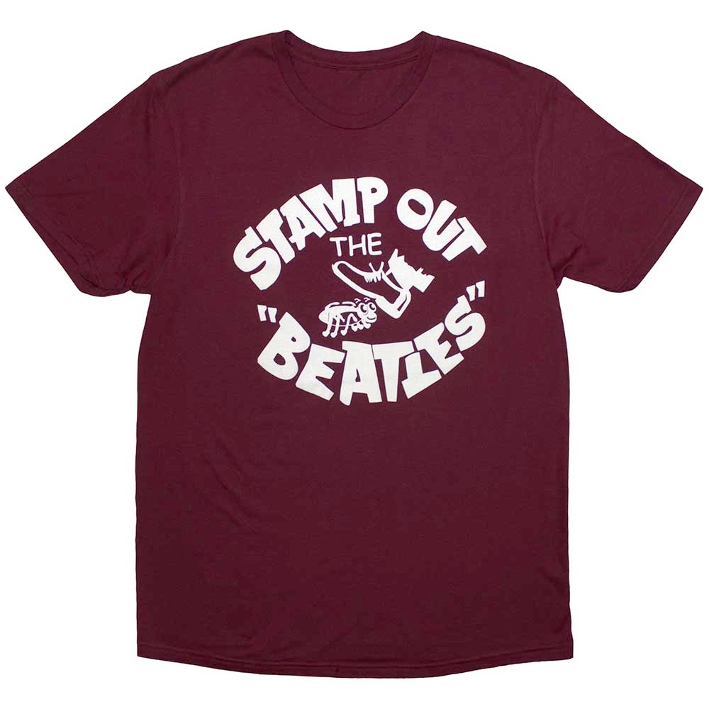 The Beatles - Stamp Out The Mens Tshirt - Red